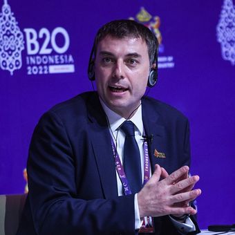 Presiden Direktur PT HM Sampoerna Tbk. Vassilis Gkatzelis turut hadir dalam Konferensi Tingkat Tinggi B20 (B20 Summit) Indonesia di Bali, Minggu (13/11/2022). 