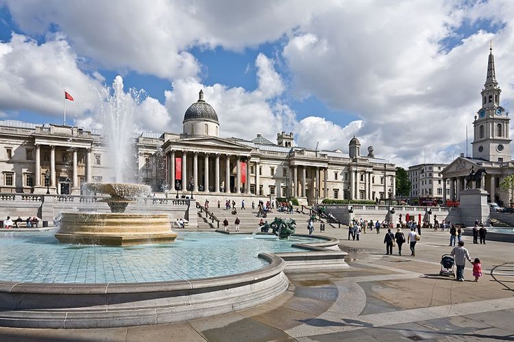 Trafalgar Square, London.