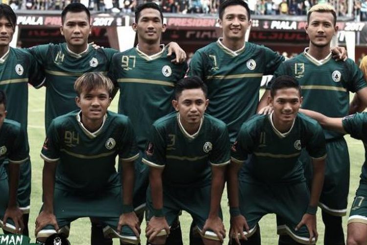 skuad PSS Sleman di Piala Presiden 2017. 