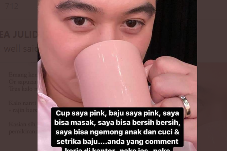 Chef Arnold mengunggah postingan menohok menjawab kritikan warganet pada perilaku buah hatinya