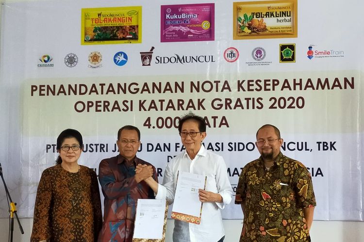 Sejak 2011 hingga saat ini, sido Muncul telah melakukan operasi katarak bagi 54.000 ribu pasang mata. Sido muncul memerlukan mitra yang berkomitmen untuk menjalankan misi sosial tersebut, salah satunya Perdami.