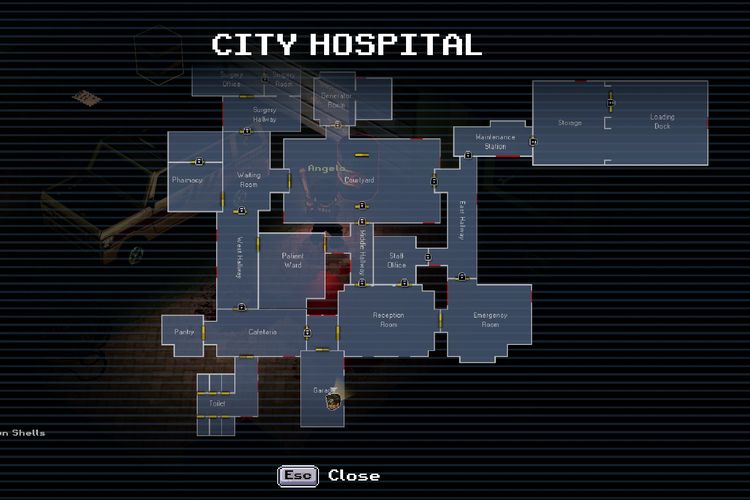 Level City Hospital di Whisper Mountain Outbreak memiliki belasan ruang.