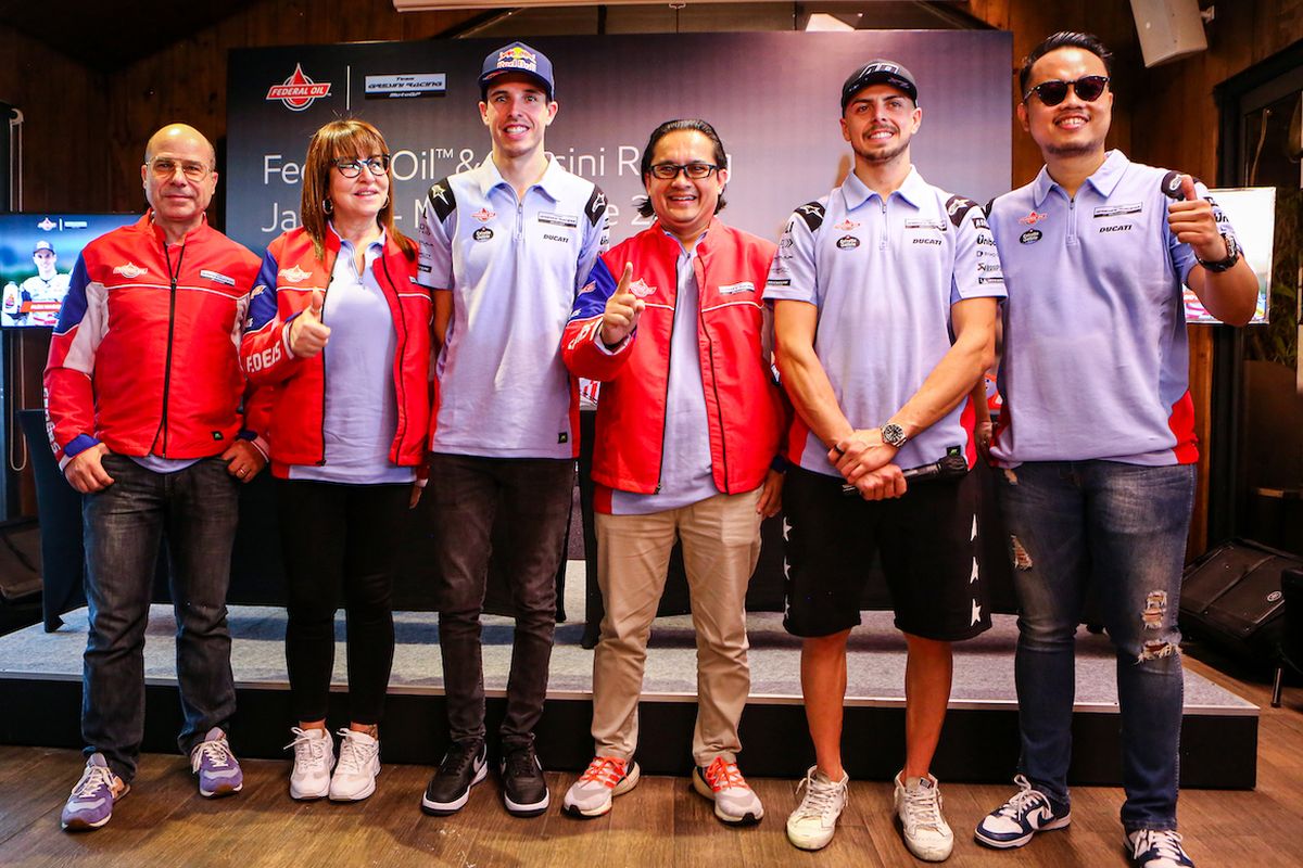 Tim Gresini racing bersama Federal Oil di acara Jakarta Meet and ride 2023