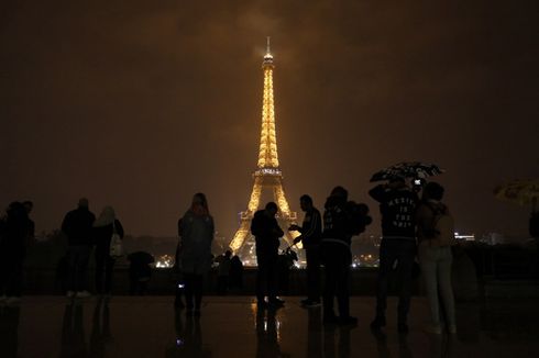 Hormati Korban Las Vegas dan Marseille, Lampu Menara Eiffel Dipadamkan