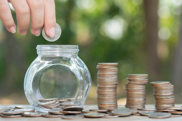 Ilustrasi menabung, menabung harian.