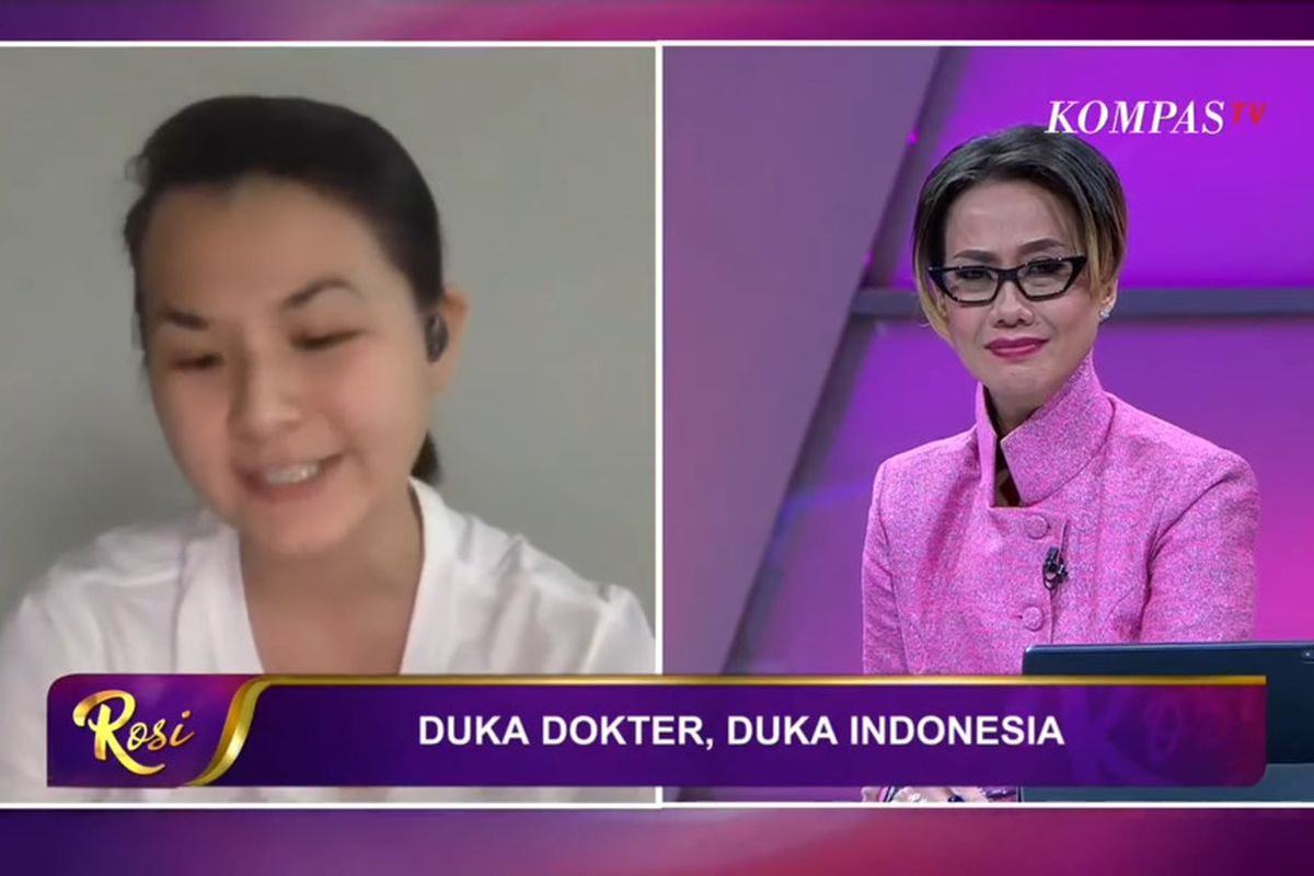 Tangkapan layar wawancara dokter Debryna Dewi dengan Rosiana Silalahi di Kompas TV yang diupload Chanel Youtube KompasTv pada Minggu (6/9/2020)