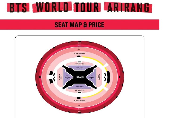 Seat Plan Konser BTS di GBK Jakarta 2026: Harga Tiket, Posisi Kursi, dan Cara Pilih View Terbaik