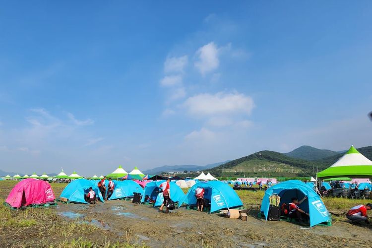 Lokasi perkemahan Jambore Pramuka Dunia ke-25 di Korea Selatan.