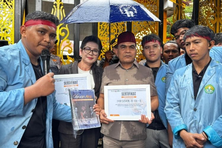 Sertifikat Satir untuk DPR dan Presiden, Mahasiswa Unri: Simbol Kekecewaan Rakyat