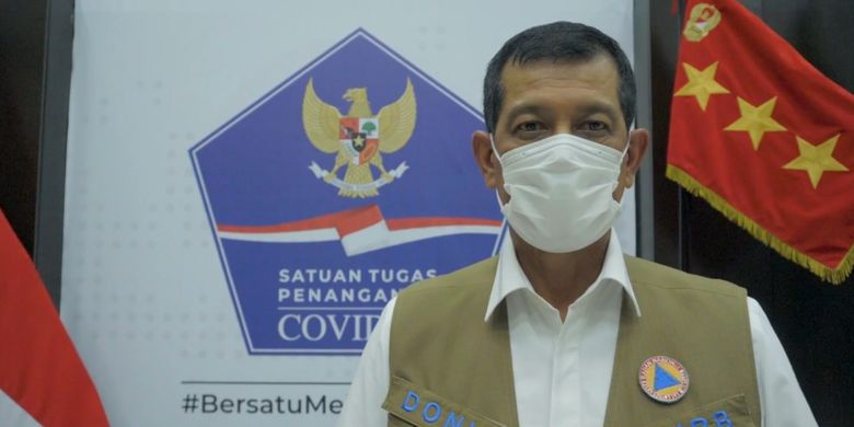 Doni Monardo sampaikan arahan Presiden Jokowi terkait penanganan Covid-19 di Istana, Senin (30/11/2020).
