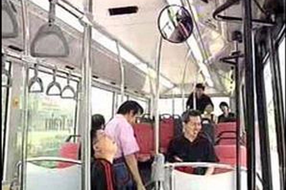 Bus Euro 5 milik SMRT Singapura