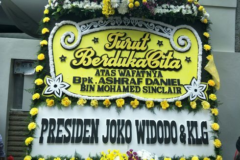 Kirim Karangan Bunga, Presiden Jokowi Turut Berduka atas Meninggalnya Ashraf Sinclair
