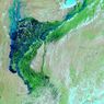 Citra Satelit Tampilkan Sisi Ekstrem Banjir Pakistan, Daratan Berubah Jadi Danau Seluas 100 Km