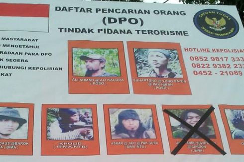 Kejar Sisa DPO Teroris Santoso, Polisi Sulteng Perbarui Baliho