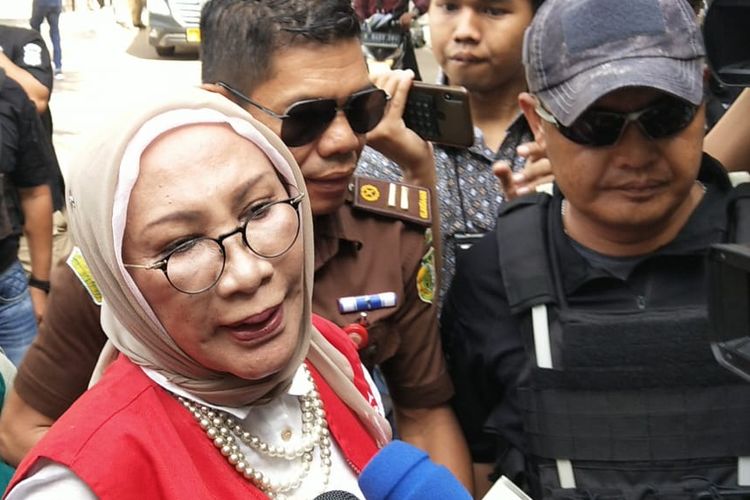 Ratna Sarumpaet Hadi di PN Jakarta Selatan, Kamis (11/4/2019)