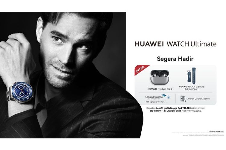 HUAWEI WATCH Ultimate cocok memiliki tampilan yang maskulin. 