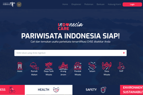 Cara Daftar Tempat Usaha dan Cek Lokasi Wisata Bersertifikat CHSE 