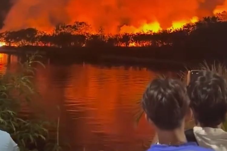 Pemancing Diduga Sengaja Bakar Lahan Dekat POJ Semarang, 3 Orang Diamankan dan 1 DPO