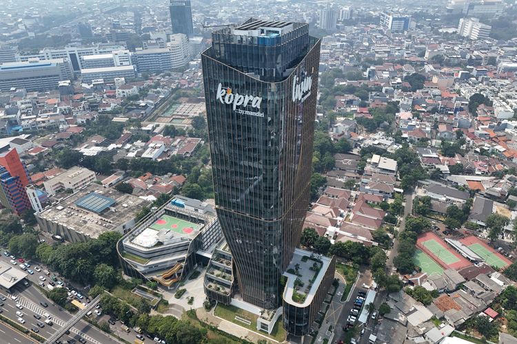 Ilutrasi gedung Bank Mandiri.