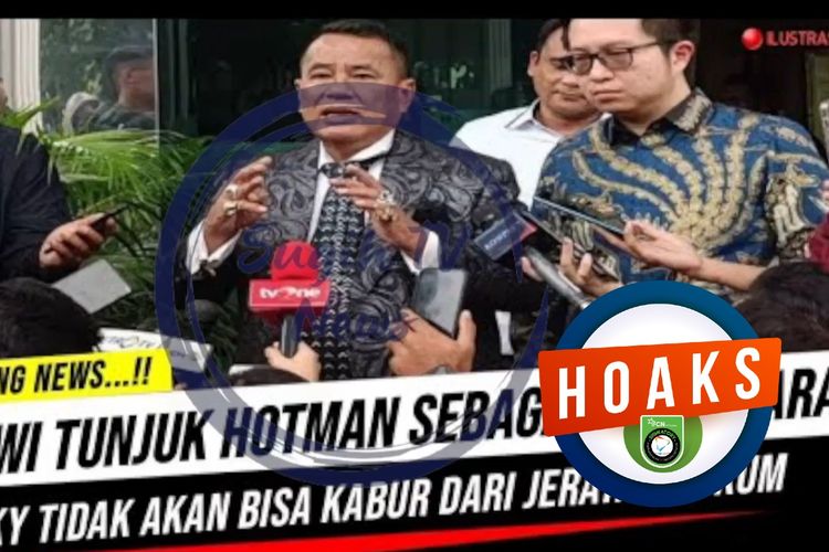 Hoaks, Jokowi tunjuk Hotman Paris sebagai pengacara