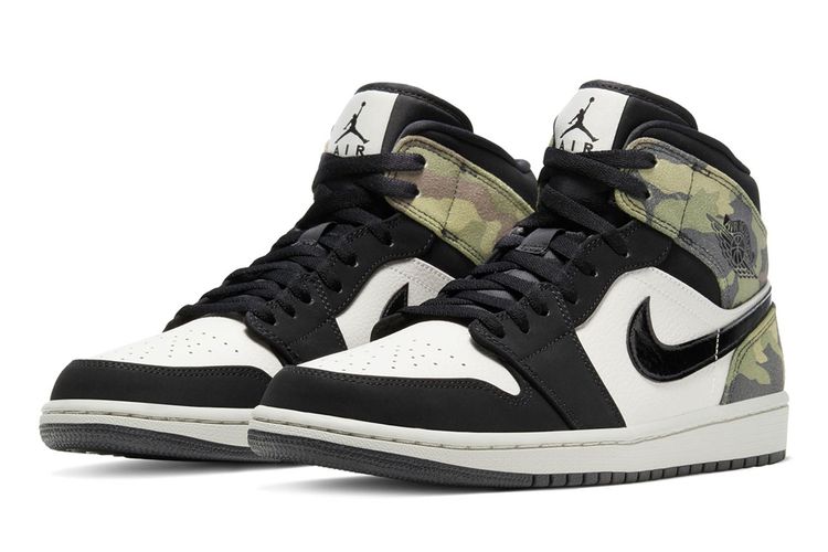 Air Jordan 1 Mid Camo.