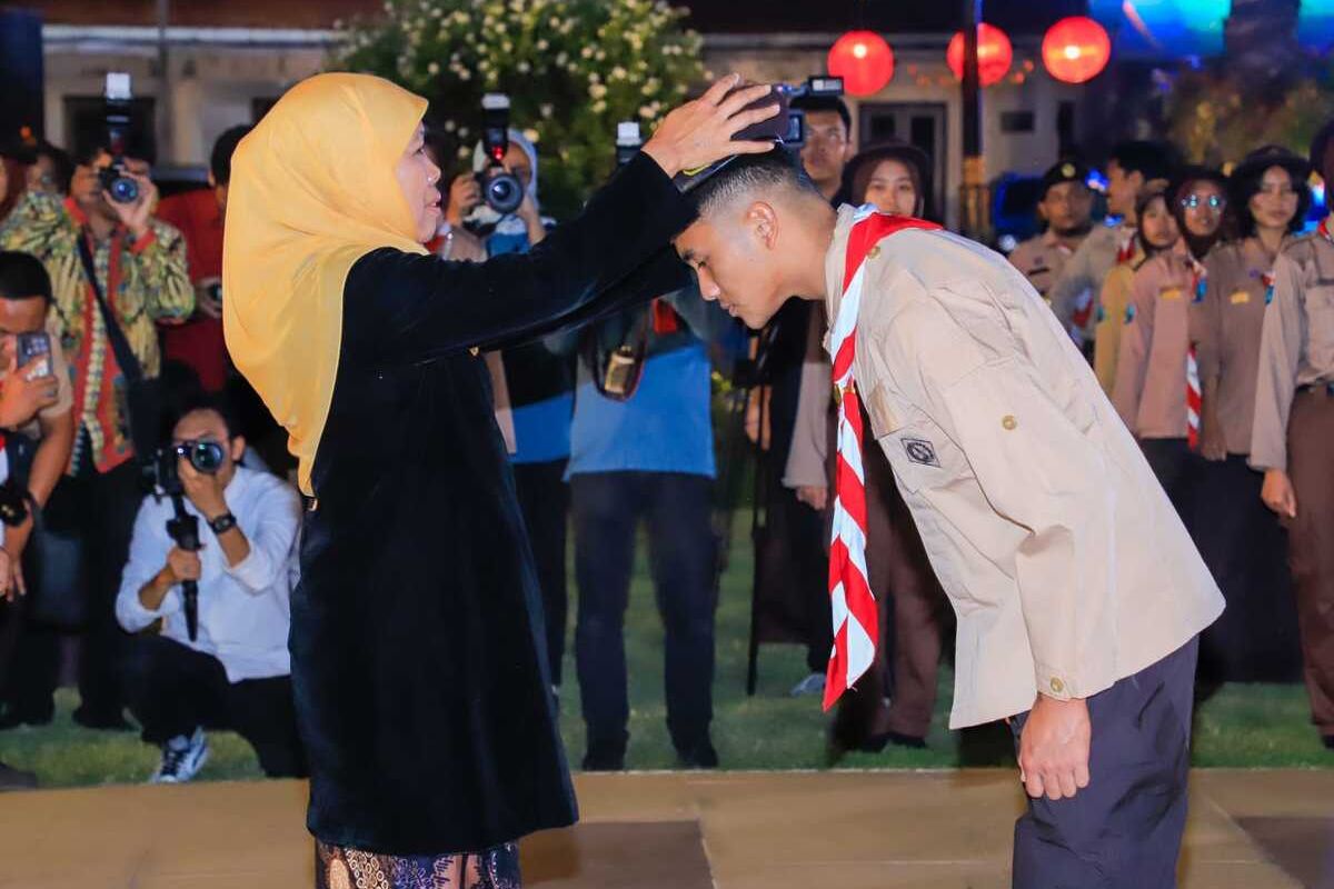 Pembalap Mario Suryo Aji Dilantik Jadi Duta Pramuka Jatim