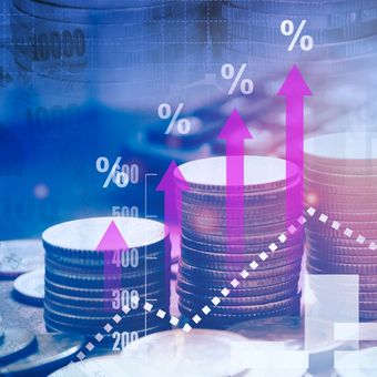 Ilustrasi suku bunga, suku bunga acuan.