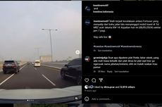 Bahayanya Menyalip di Bahu Jalan Tol Layang MBZ