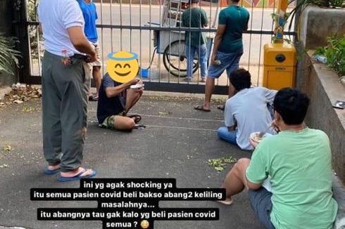 Foto Viral Pasien Isoman Jajan Bakso Keliling, Berikut Kronologinya