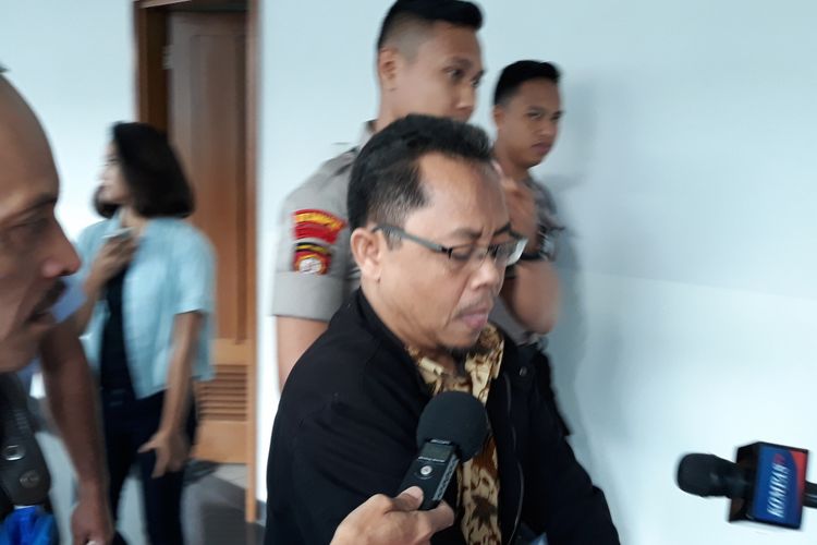 Auditor Utama BPK Rochmadi Saptogiri di Pengadilan Tipikor Jakarta, Senin (12/2/2018).