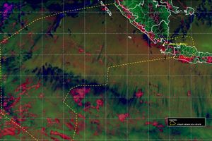 BMKG: Sebaran Abu Vulkanik Gunung Anak Krakatau Terkini, Barat Jawa-Sumatera