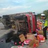 Sopir Diduga Mengantuk, Truk Angkut Roti Tabrak Truk Bermuatan Apel di Tol Madiun, 1 Orang Tewas