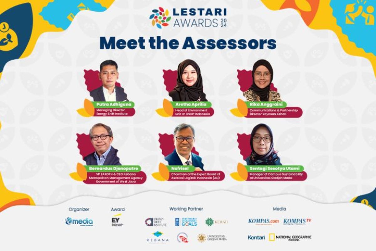 Enam juri yang resmi bergabung pada Lestari Awards 2024. 