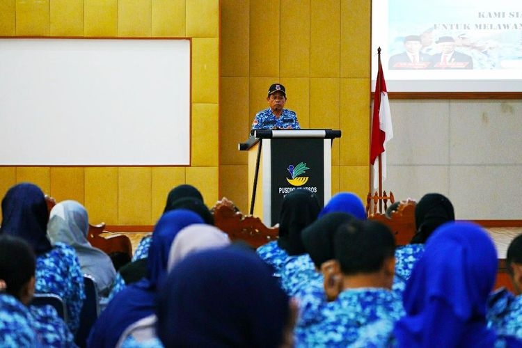 Kepala BP3S pada saat memberikan arahan dalam pembukaan Diklat Bela Negara Angkatan  V.