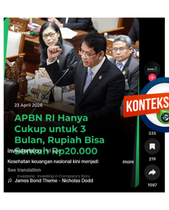 INFOGRAFIK: Kemenkeu Bantah APBN Hanya Cukup untuk 3 Bulan ke Depan