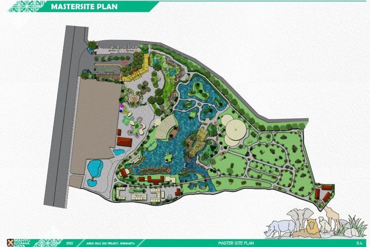 Desain revitalisasi Taman Satwa Taru Jurug (TSTJ) atau Kebun Binatang Jurug berubah nama menjadi Kebun Bintang Solo Safari