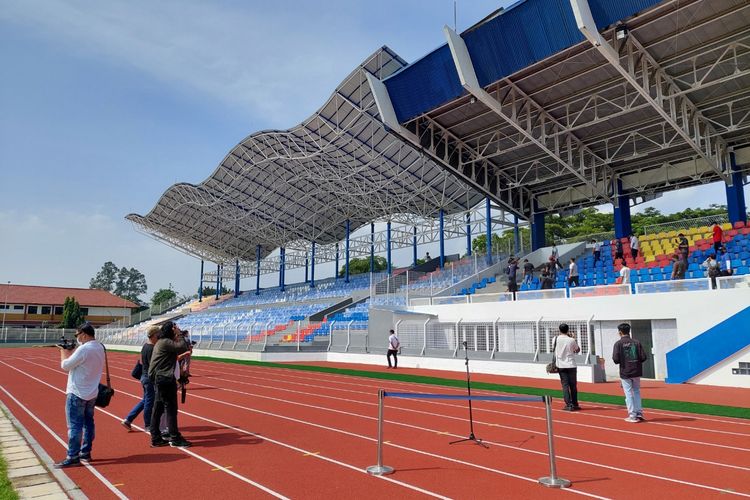 Suasana Stadion Benteng Reborn di Kota Tangerang setelah direnovasi. Dokumentasi ini diambil pada Jumat (4/2/2022).