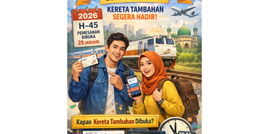 Tiket KAI Lebaran 2026, Kereta Tambahan Lebaran 2026 Dibuka Kapan?