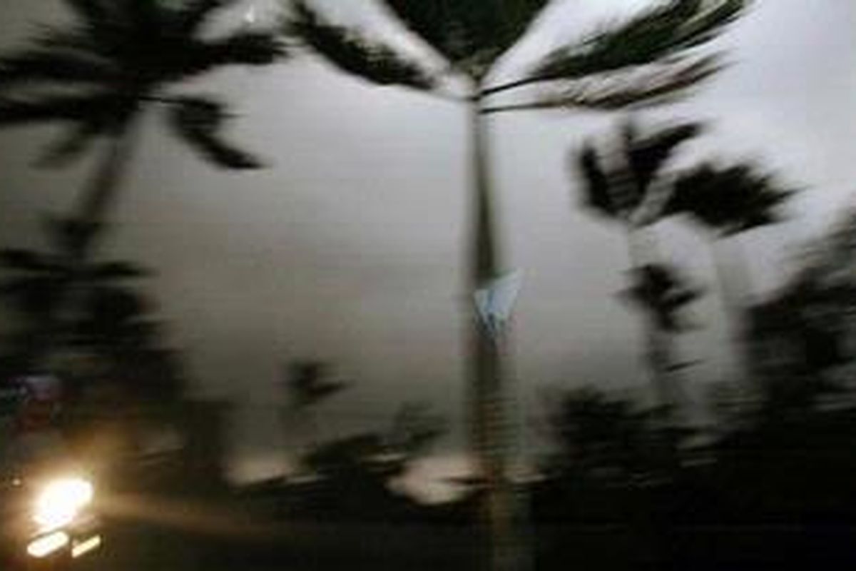 Ilustrasi: Angin kencang. 