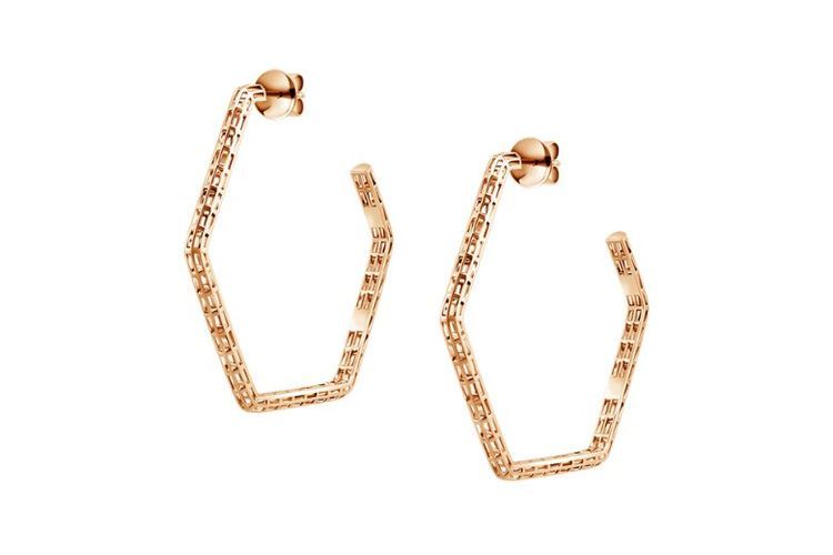 MONDIAL Frank Gold Geometric Earrings. 