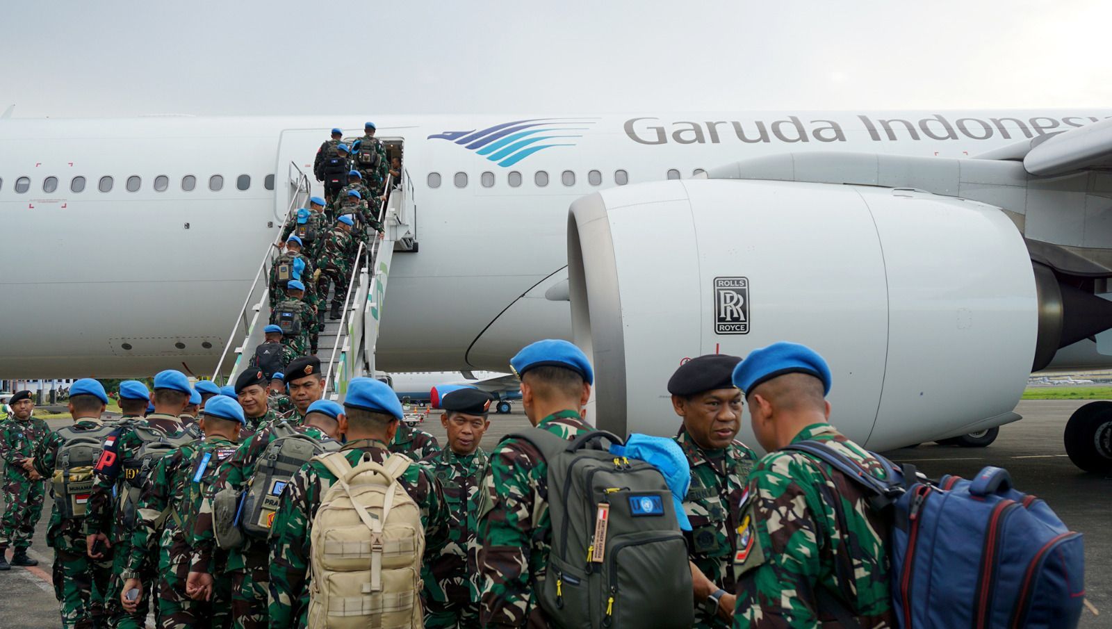 Garuda Indonesia Terbangkan 2.115 Pasukan Perdamaian RI ke Lebanon dan Kongo 