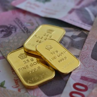 Harga emas Antam hari ini.