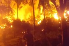 Jambuluwuk Gili Trawangan Terbakar, Api Masih Berkobar, Pengunjung dan Staf Hotel Dievakuasi