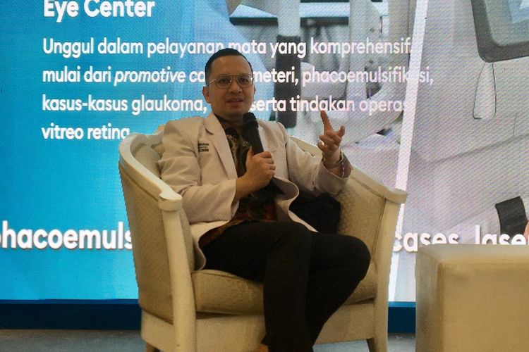 dr. Sebastian Andy Manurung, Sp.JP.Subsp.Ar(K), FIHA, dokter spesialis jantung dan pembuluh darah, dalam acara Primaya Fair 2025 di Kelapa Gading, Jakarta Utara, Rabu (15/10/2025).