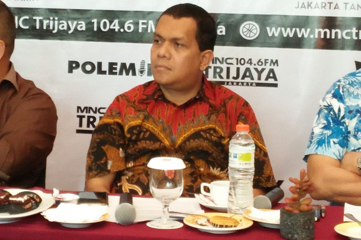 Wakil Ketua Komisi IX DPR Melki Laka Lena dalam sebuah diskusi bertajuk 'Omnibus Law dan Kita' di Hotel Ibis Jalan KH Wahid Hasyim, Jakarta Pusat, Sabtu (1/2/2020).