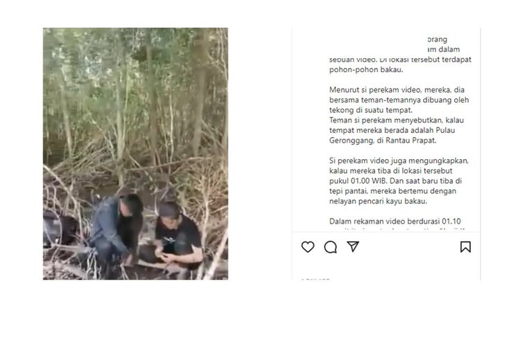 Viral video menampilkan sekelompok orang yang dijanjikan ke Malaysia, justru di buang di sebuah pulau