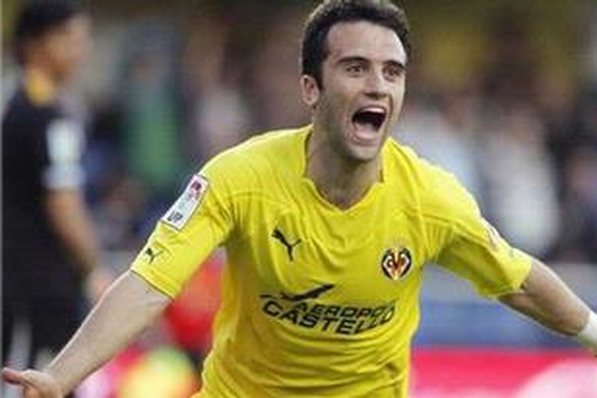Penyerang Villarreall, Giuseppe Rossi. 