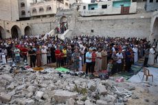 Tak Ada Serangan Sejak Pagi, Warga Gaza Bisa Shalat Idul Adha dengan Tenang