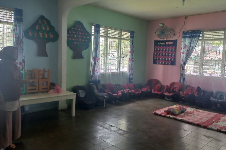 Rumah Ramah Anak Berkebutuhan Khusus (RRABK) di Jalan Sangnaualuh, Kecamatan Siantar, Kabupaten Simalungun, Provinsi Sumut, Selasa (7/11/2023).