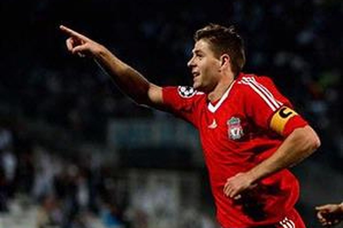 Kapten tim Liverpool, Steven Gerrard.